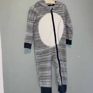 Reindeer zip up jumpsuit